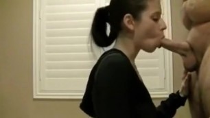 Filthy Brunette Frenchie Sucks Like a DirtDevil