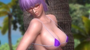 Dead or Alive 5 1.09BH - Ayane Relax by a Tree on a Beach w/ Sexy Outfits
