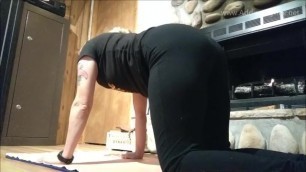 Addy farting while showing yoga moves