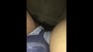 Pissing in Panties with Period Pad