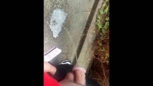 Pissing in An Alley Outside