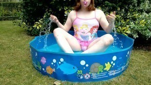 Sissy Little Girl - Outdoor Paddling Pool Humiliation