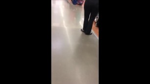 Walmart associate with nice ass in black pants