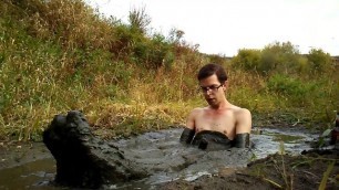 Getting weird and drunk naked in mud