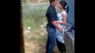 Hispanic Couple Caught having Sex in Public