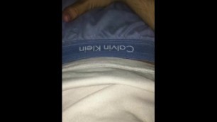 Dick print in some Calvin Kleins