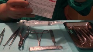Surgical Gloves and dentist tools