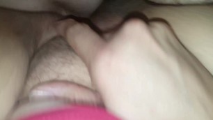 Big sister getting little brothers big cock w/ accidental creampie