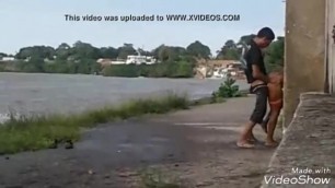 Hispanic couple caught fucking on hidden camera