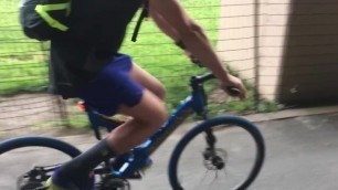 Me on  Bike with an erection from Trimix 2017