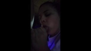Sexy young 18 year old does her first blowjob video.