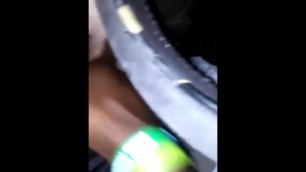 Hot Interracial Couple -fingering a Squirting Pussy in the Car