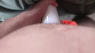Fleshlight Nasturbating with new Toy , Feels Good and Collects the Cum.