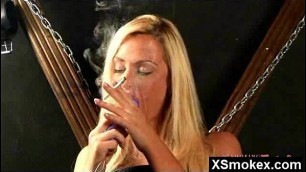 Alluring Sexy Smoking Lady Rammed