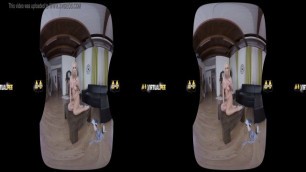 Virtualpee - Vinna Reed gapes her piss soaked pussy in VR porn
