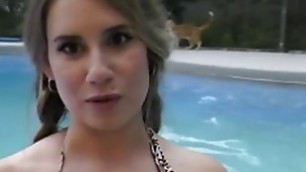Chloe Lamb bikini blowjob full video