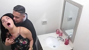 step Dad catches his daughter in the bathroom sniffing around